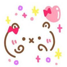 女生扮可爱颜文字表情