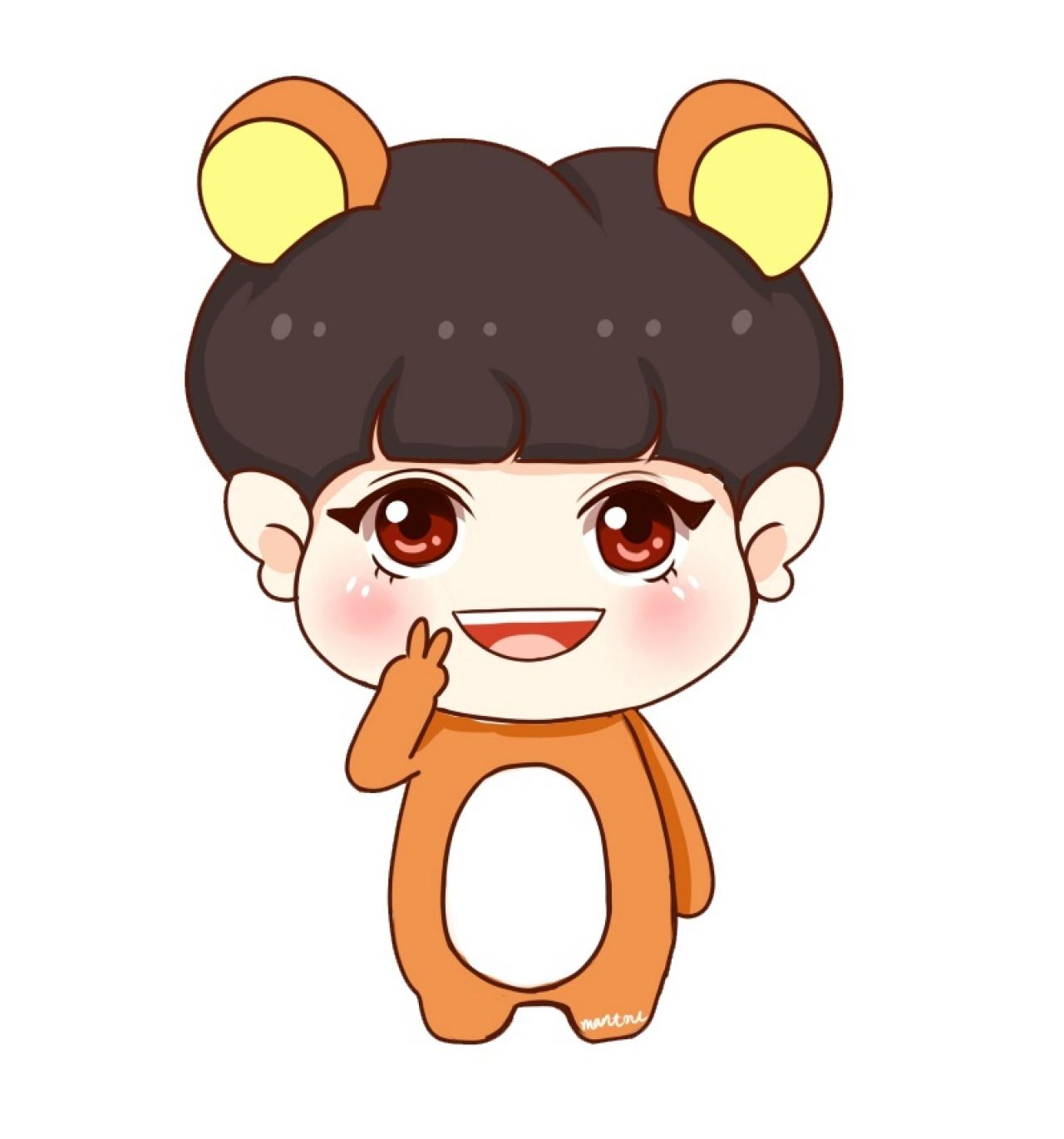 维尼小熊版朴灿烈头像