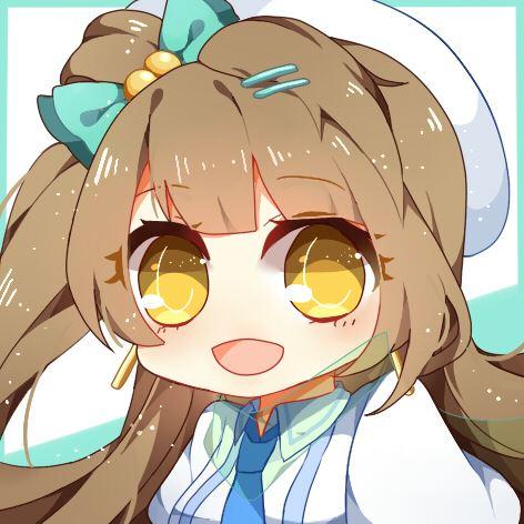 南小鸟张嘴微笑棕黄色大眼睛头像