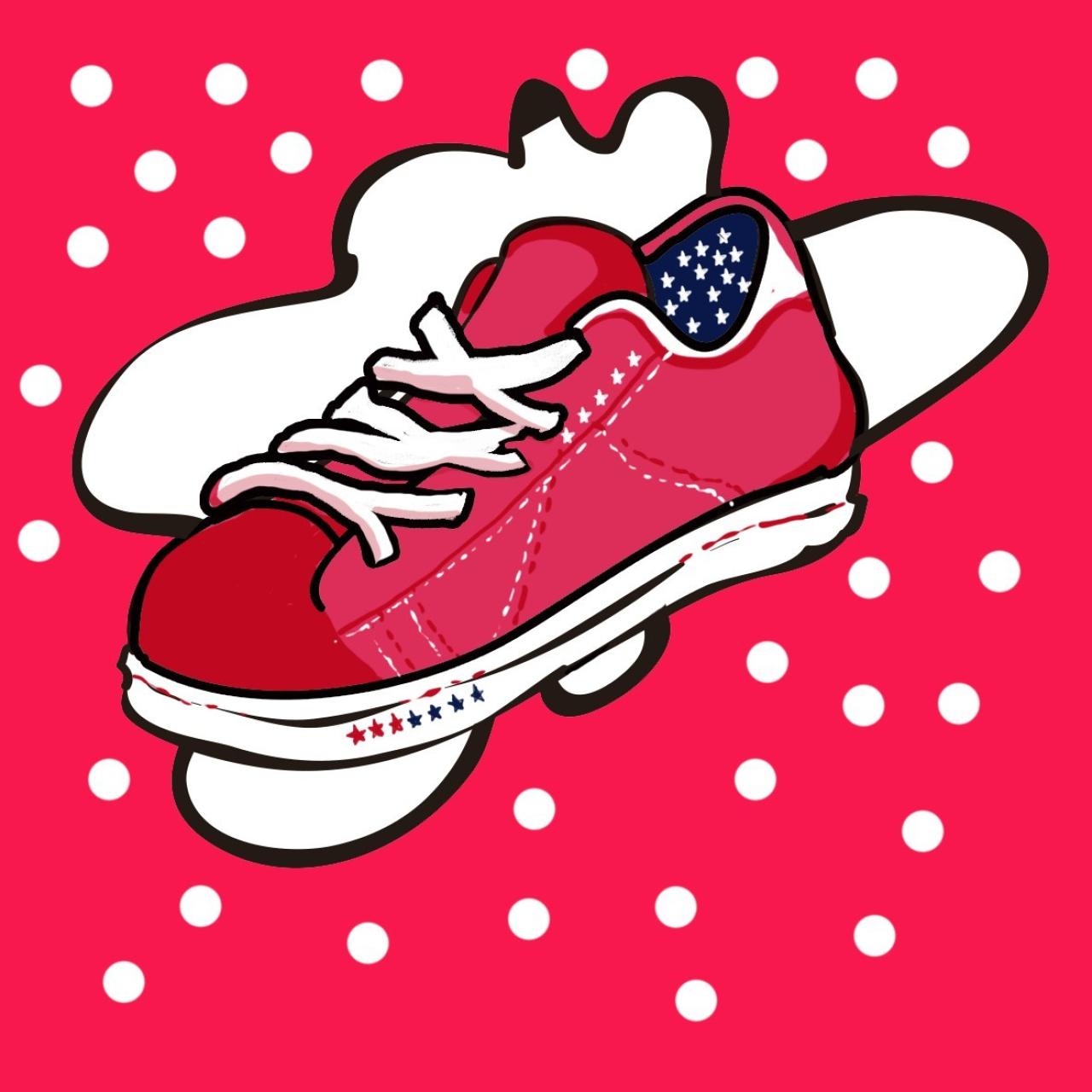 我的滑板鞋头像：粉色滑板鞋