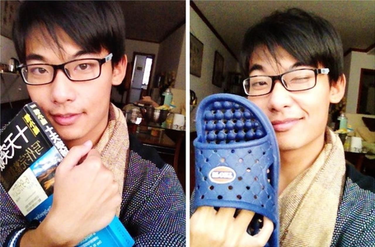 羽令示范不同道具对自拍照的不同作用