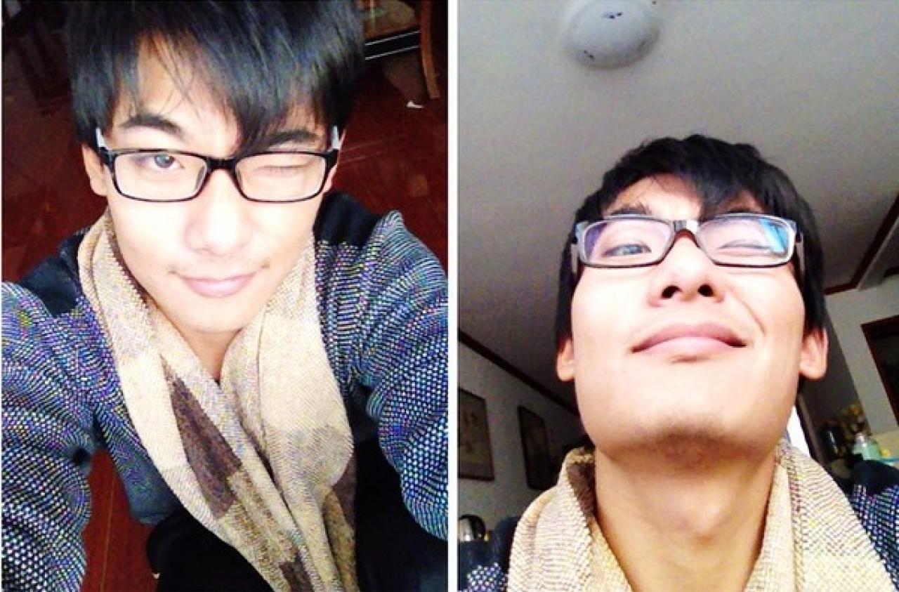 羽令示范合适的自拍照角度