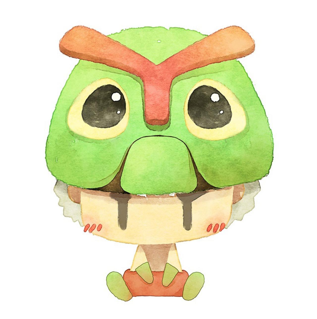 情侣头像男用：绿毛虫