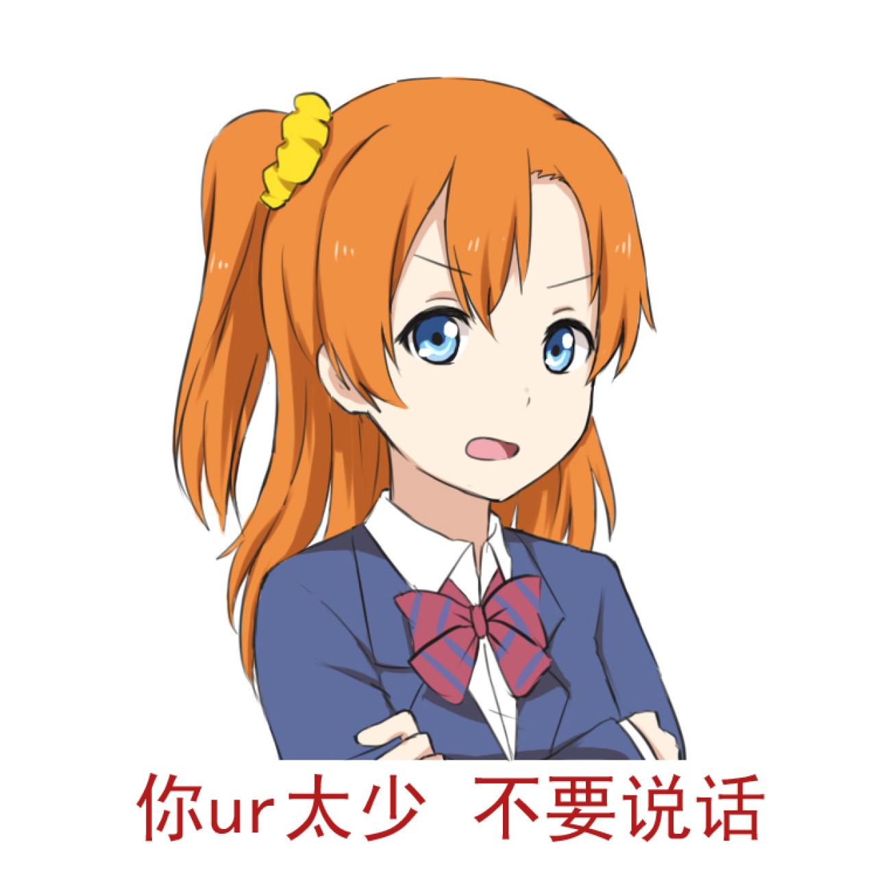 高坂穗乃果表情：你UR太少，不要说话