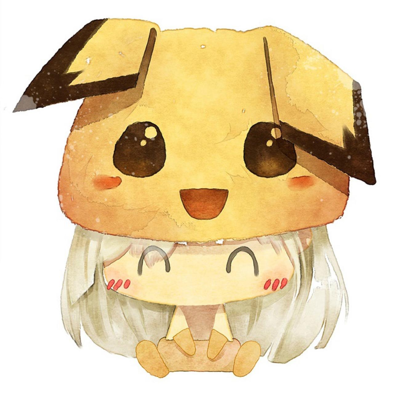 神奇宝贝情侣头像女用：皮卡丘