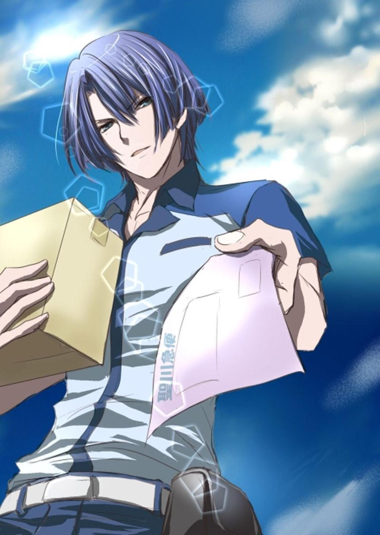 《歌之☆王子殿下》的圣川真斗扮演快递员