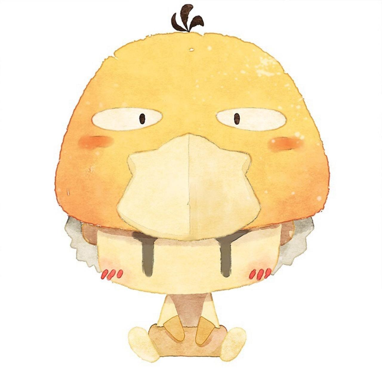 神奇宝贝情侣头像男用：可达鸭