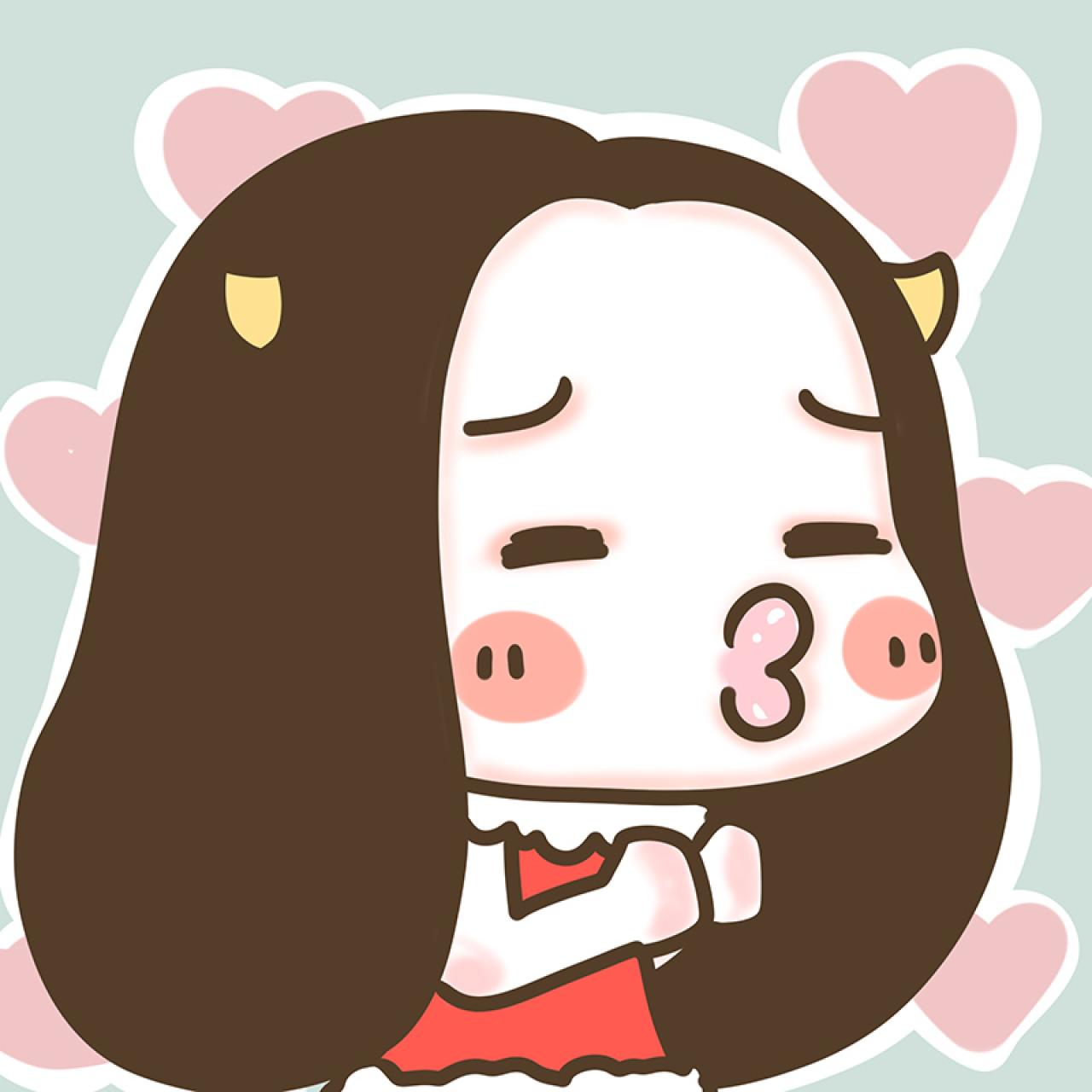 情侣头像女用：亲嘴