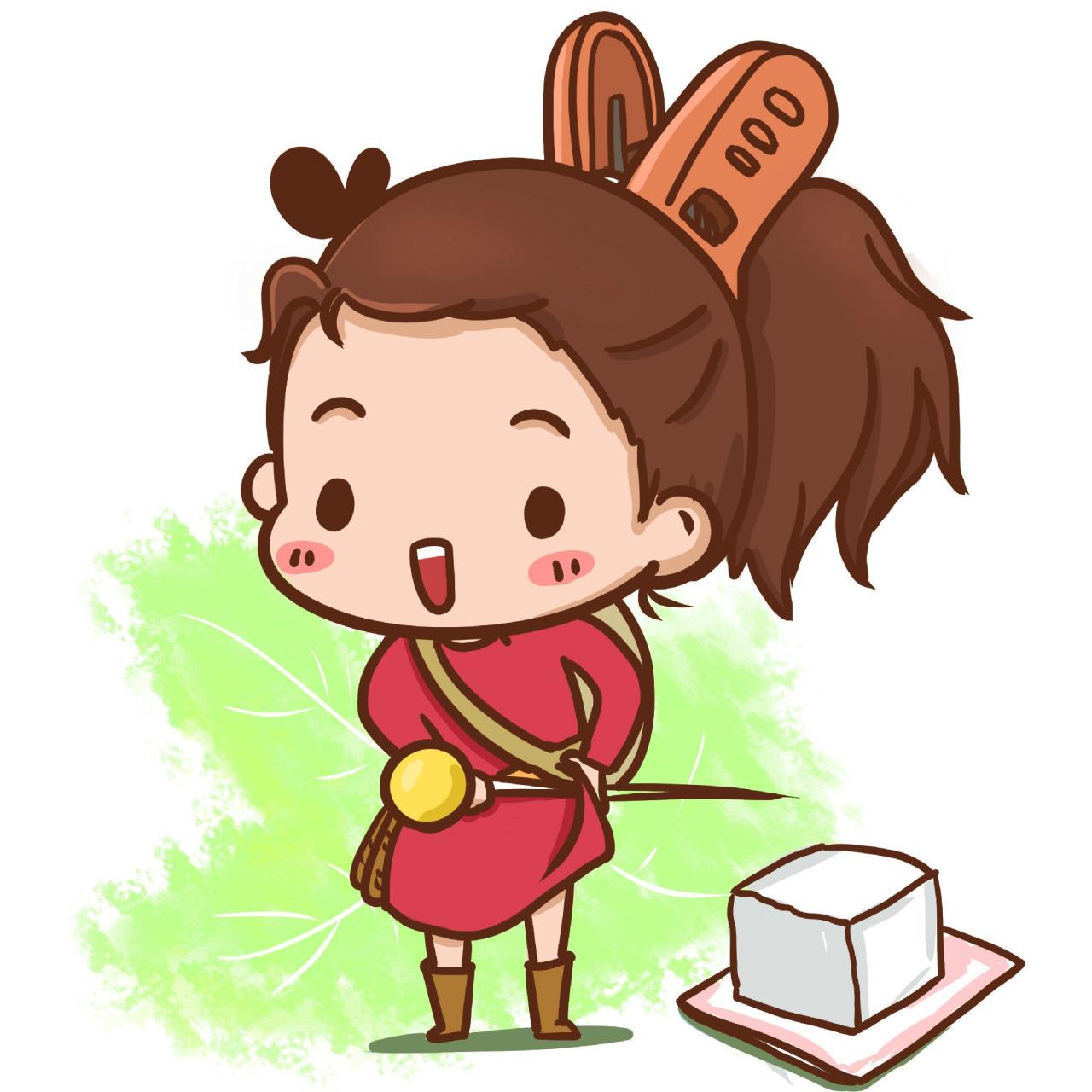 《借东西的小人阿莉埃蒂》中的阿莉埃蒂全身头像