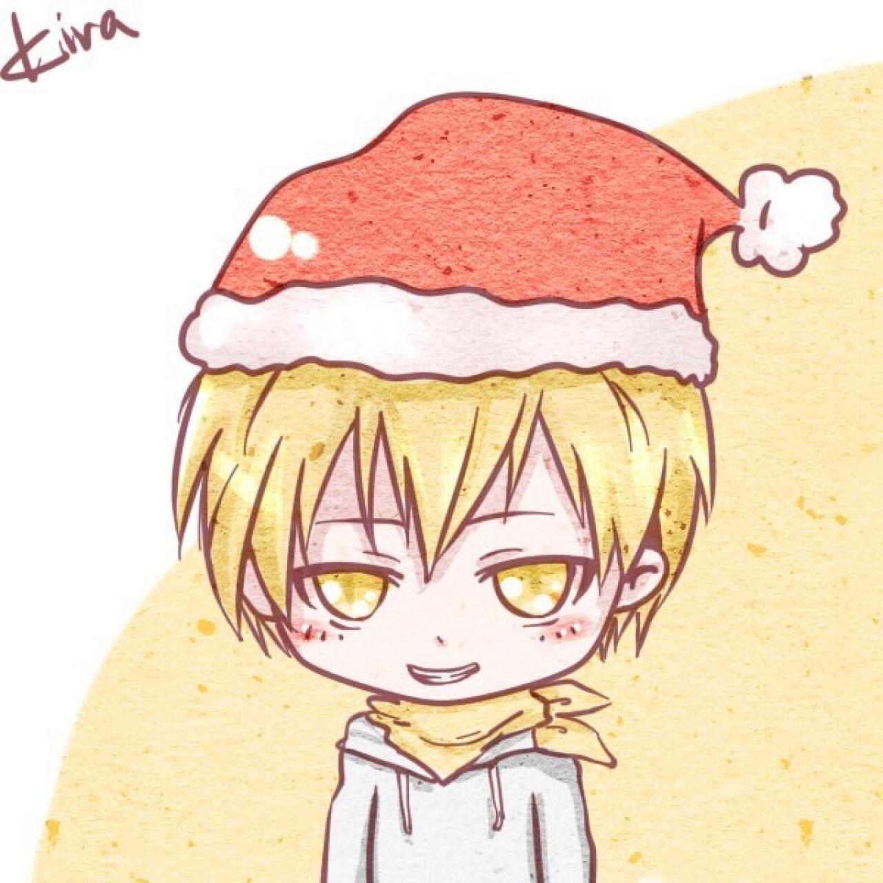 纪田正臣圣诞帽头像