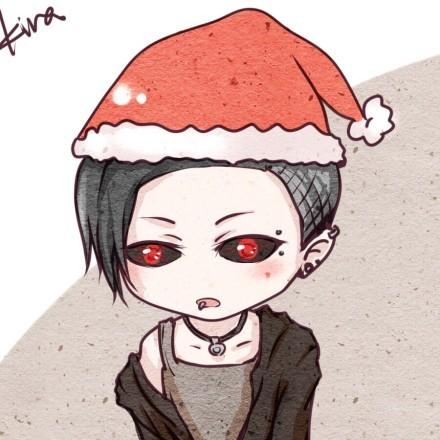 呗/诗戴着圣诞帽头像