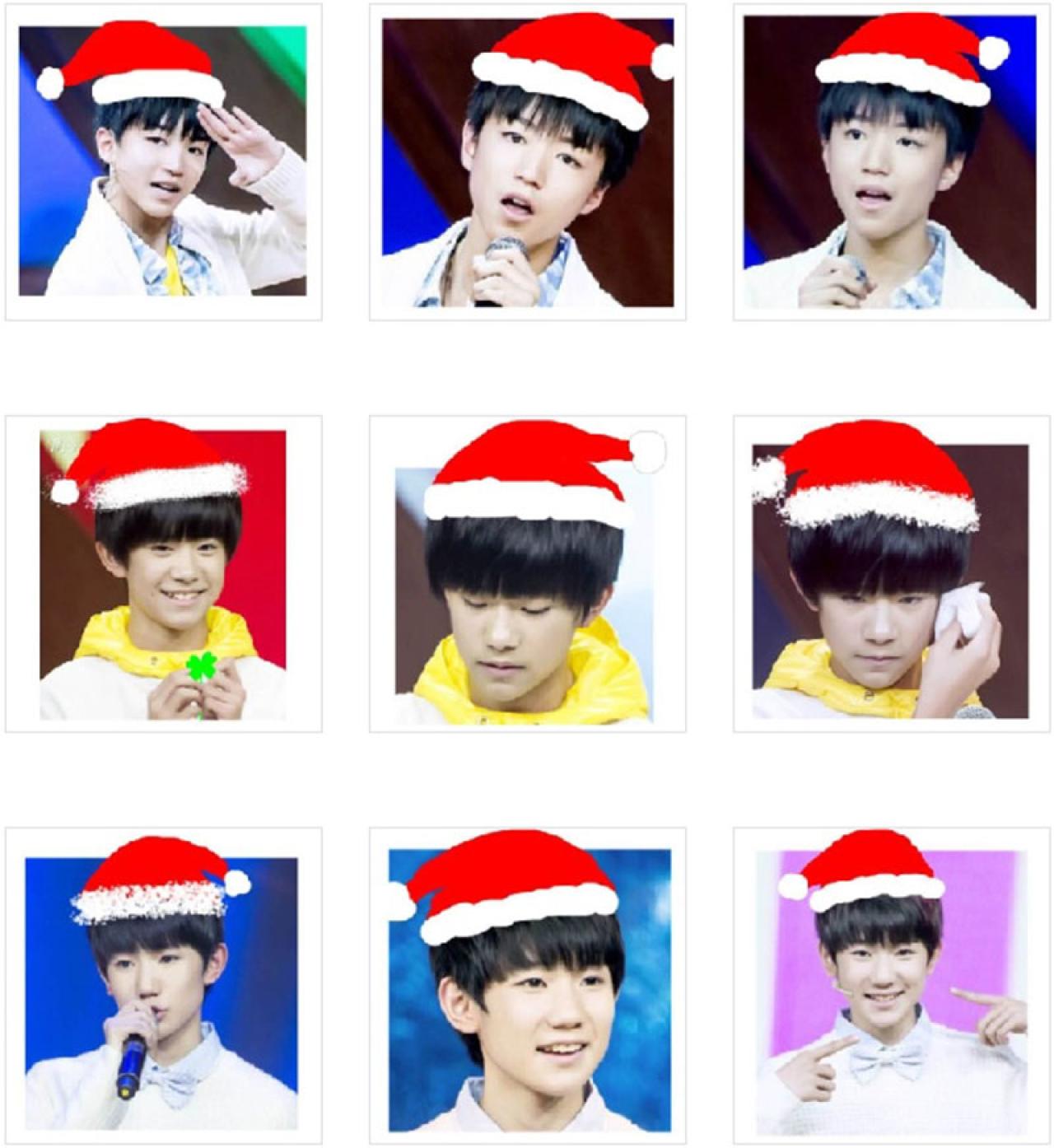 TFBOYS圣诞帽萌头像 预览图