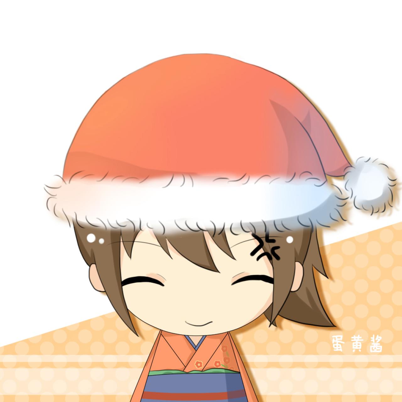 《银魂》志村妙戴着圣诞帽发威前皱眉微笑头像