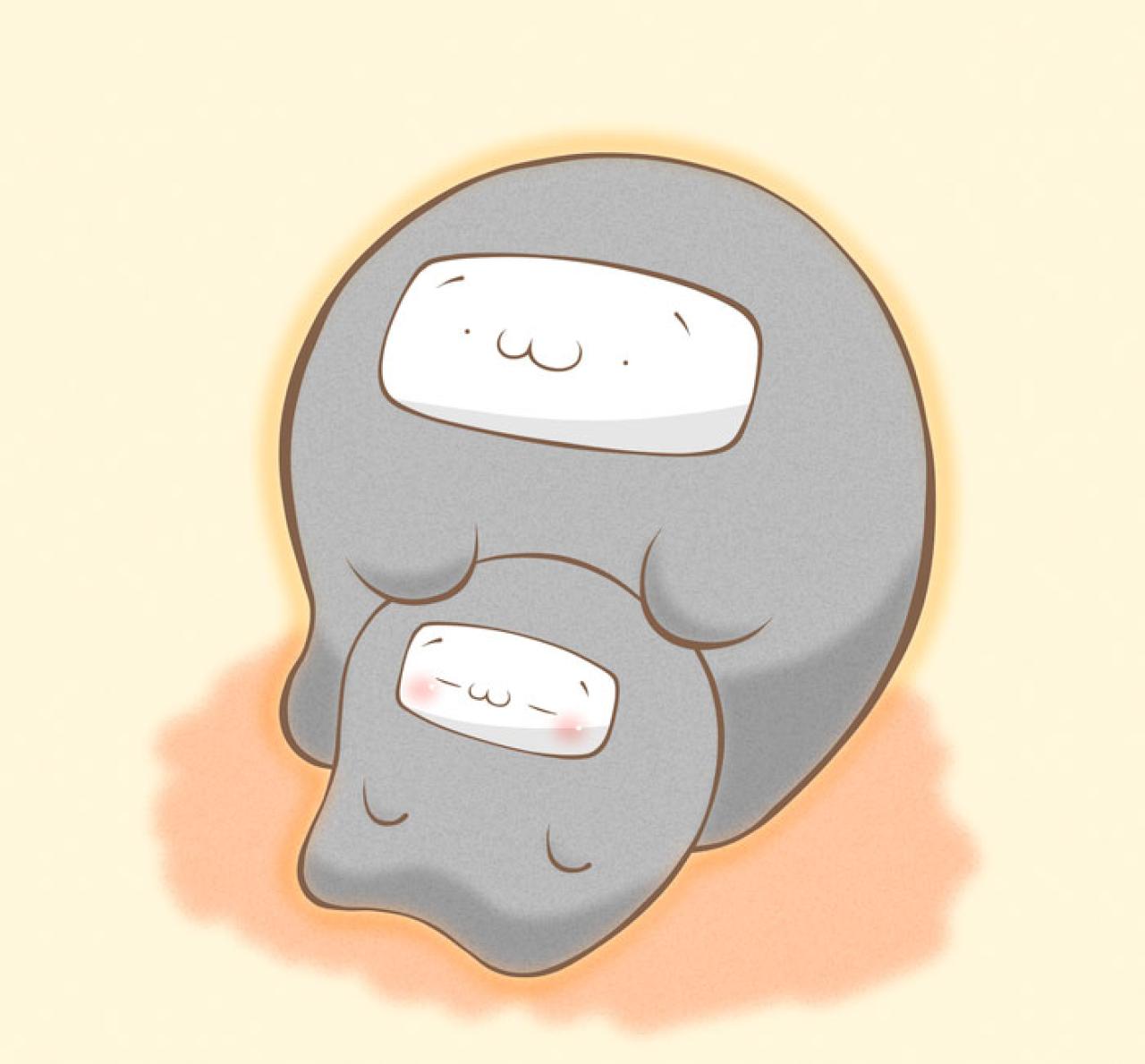 摸着小伙伴的脑袋头像：みんな（大家！）