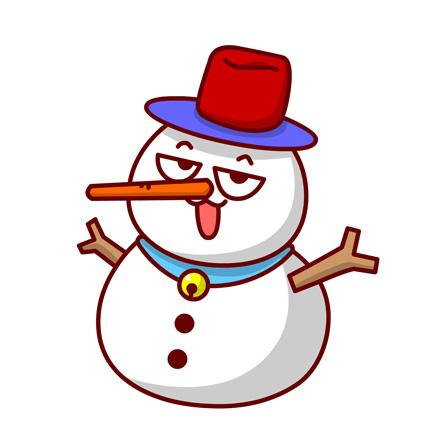 嗷大喵扮成圣诞雪人头像