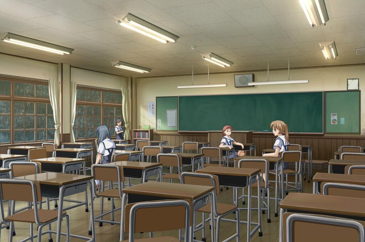 《明日の七海と逢うために》阴雨绵绵时只有四位女生的教室