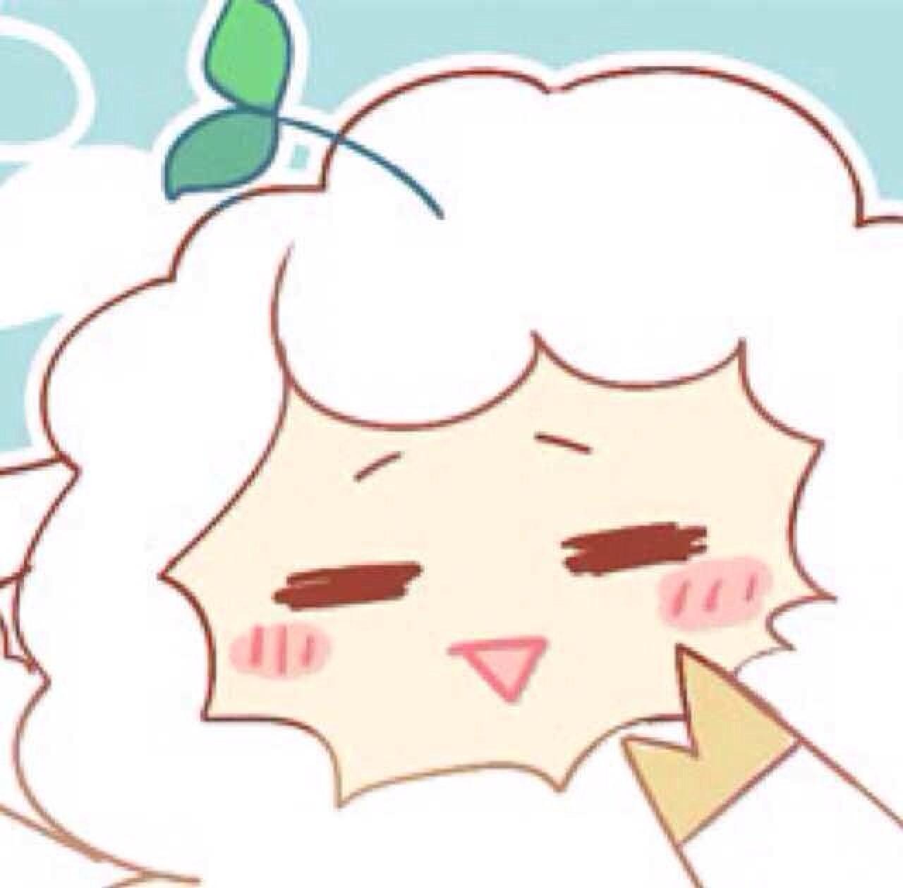 伸爪神情迷离的长草的小绵羊表情