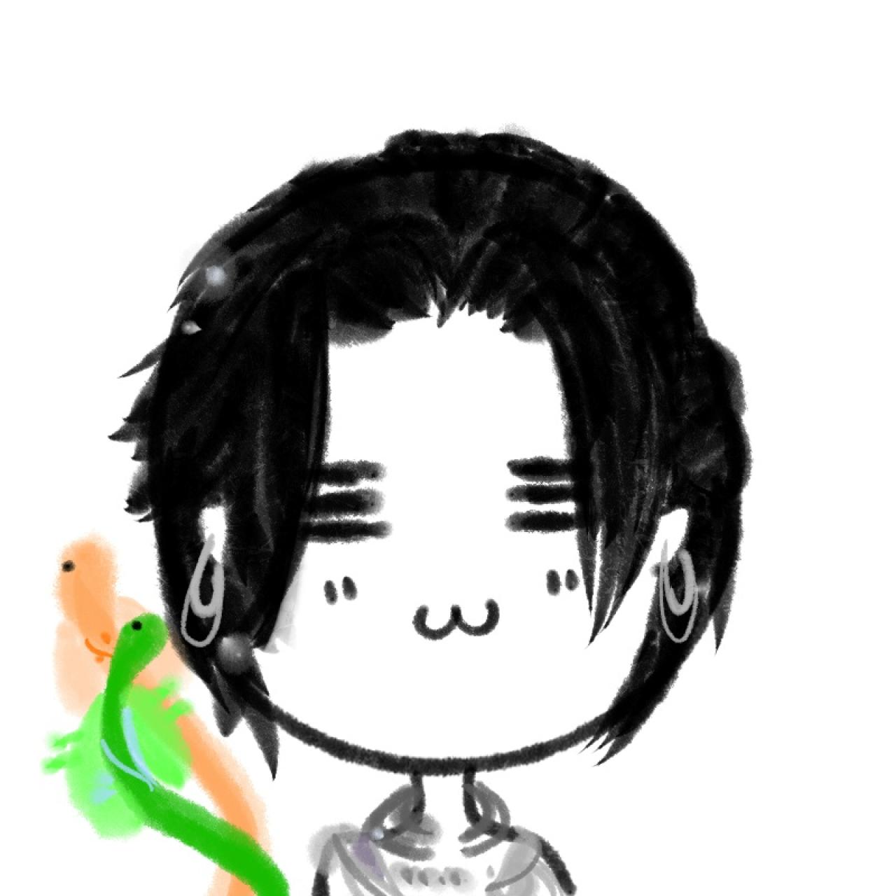 剑网三五毒教成男水彩头像