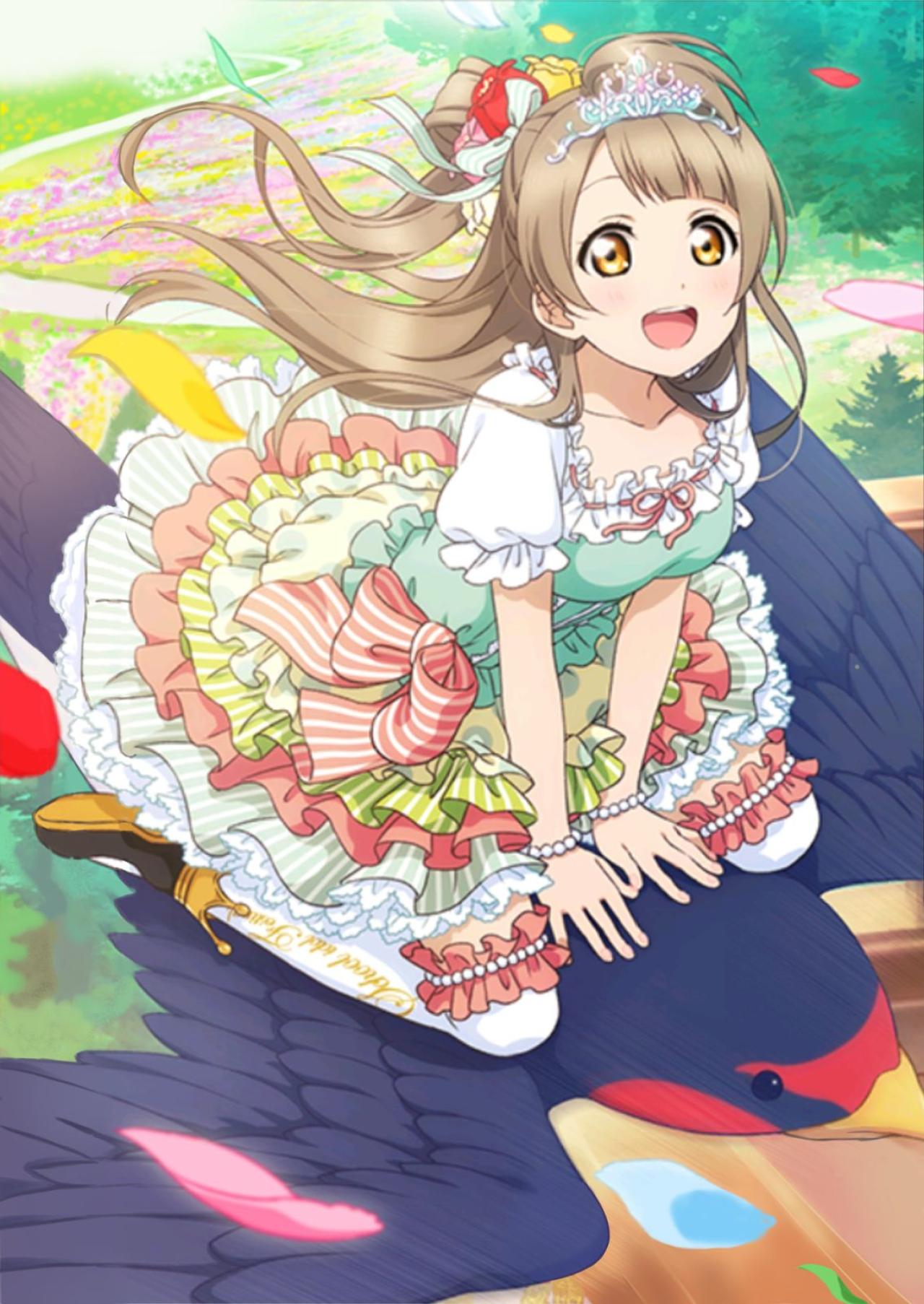 《LoveLive!》4月31日的五月篇小公主（小さなお姫様）系列——南小鸟拇指姑娘UR八星级觉醒后无边框卡牌图