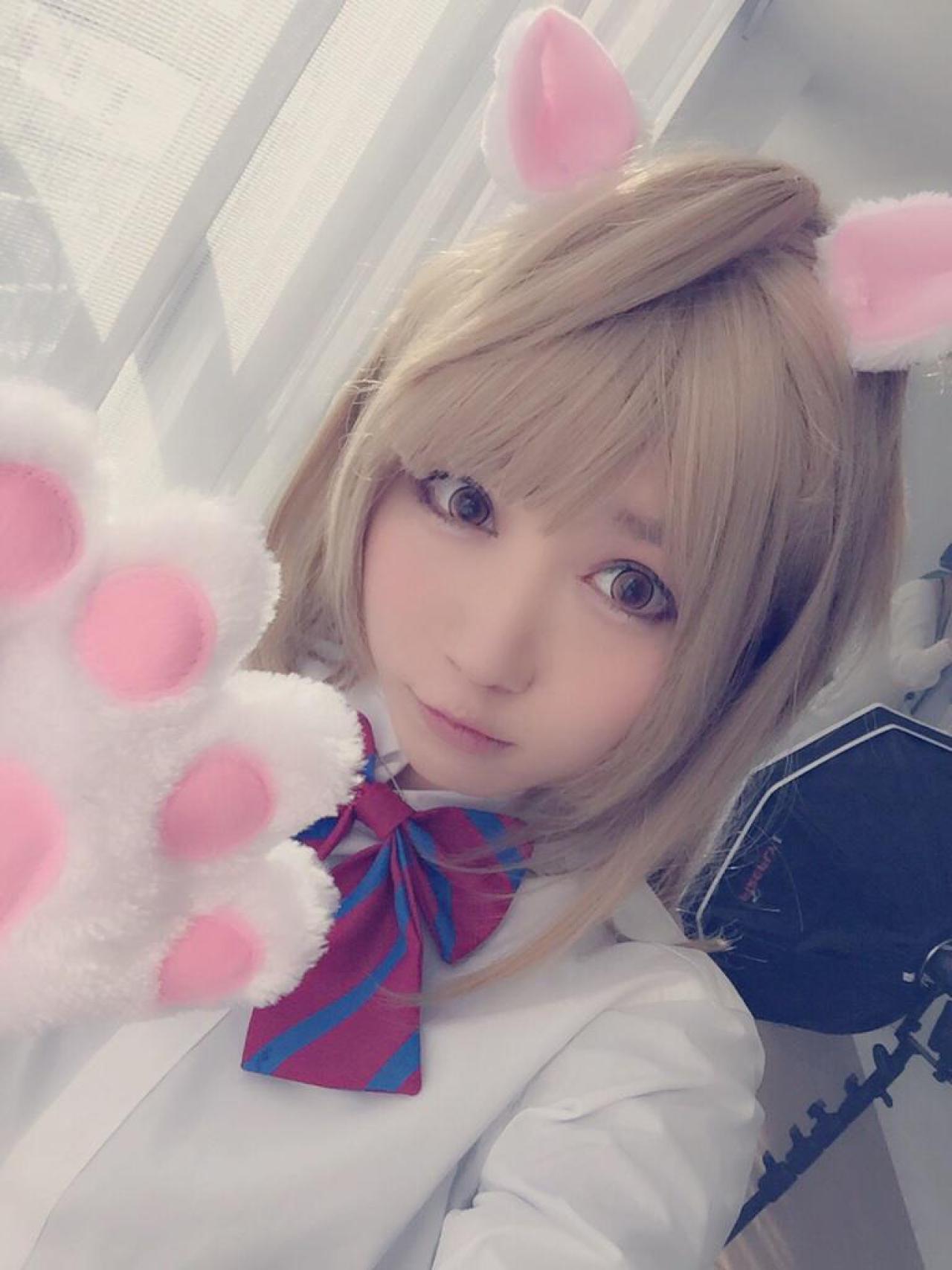 橘猫汰扮演猫耳南小鸟 自拍照