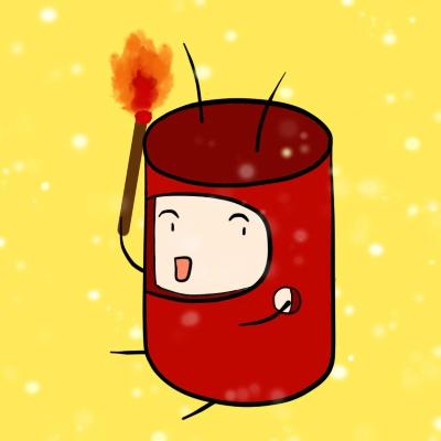 虫治先森扮成鞭炮头像