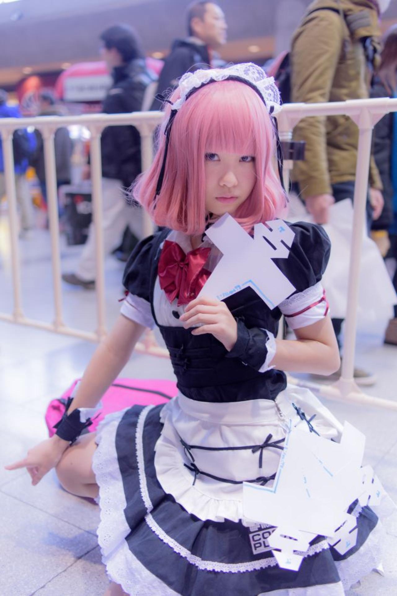 紺乃あすた扮アークス颔首嘟嘴卖萌 坐姿 立幅