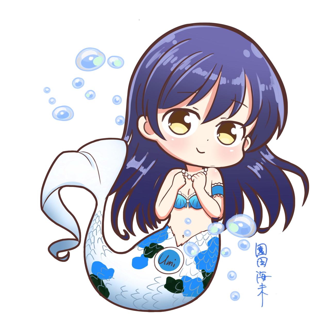 LoveLive!美人鱼锦鲤版园田海未头像
