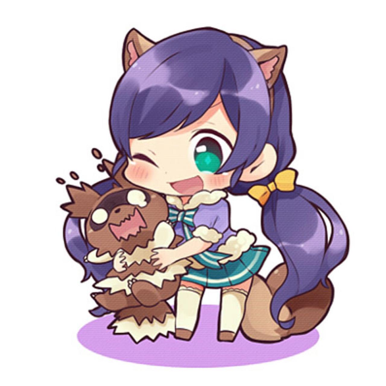 蛇纹熊和东条希头像