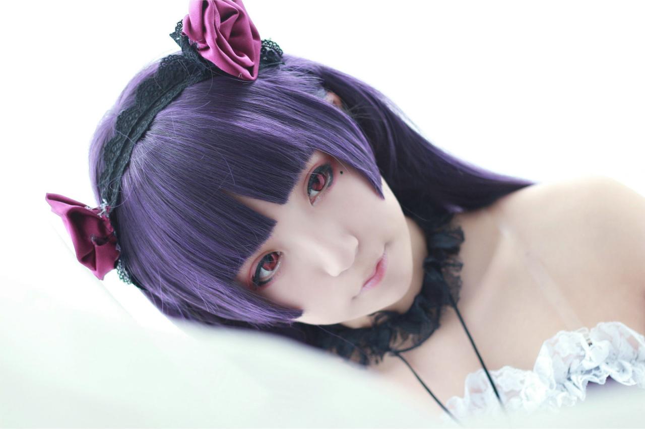 十三扮五更琉璃黑猫脸部特写