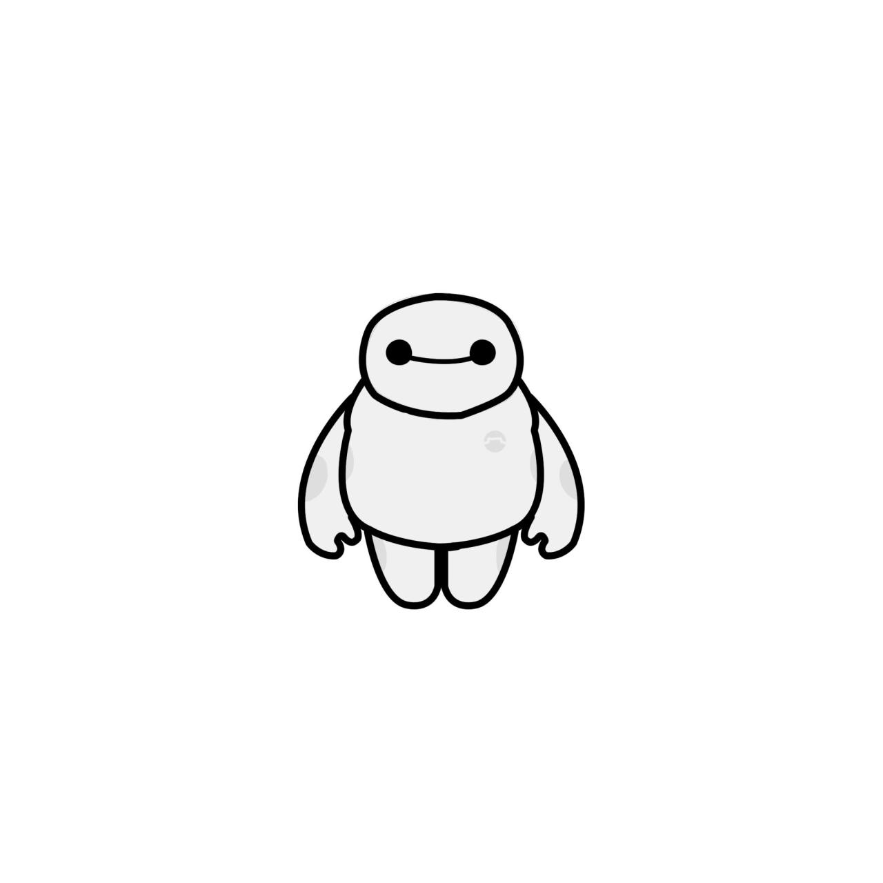 平静神情的大白小头像