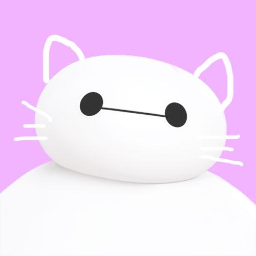 超能陆战队大白猫耳头像