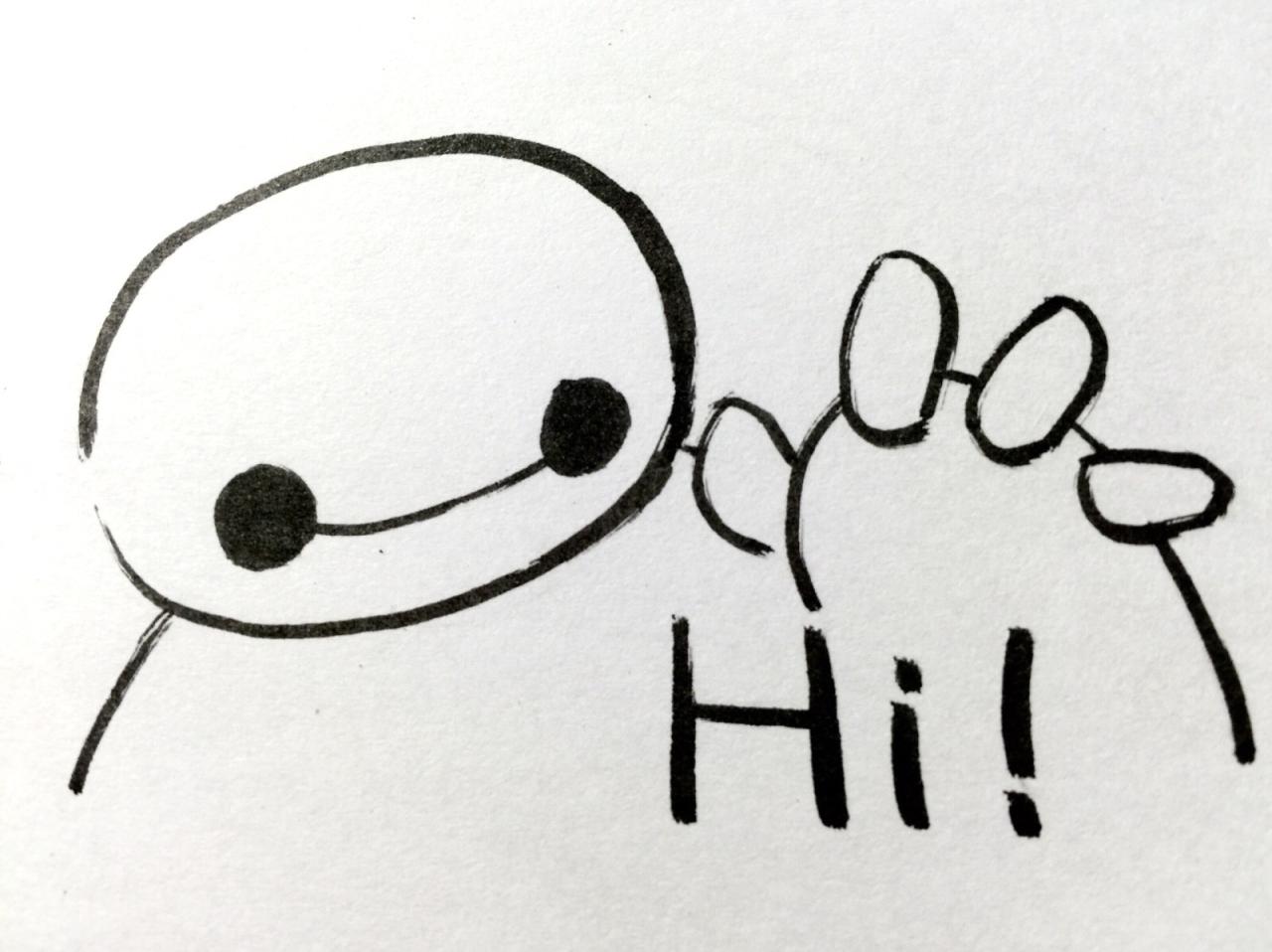 打招呼的大白表情