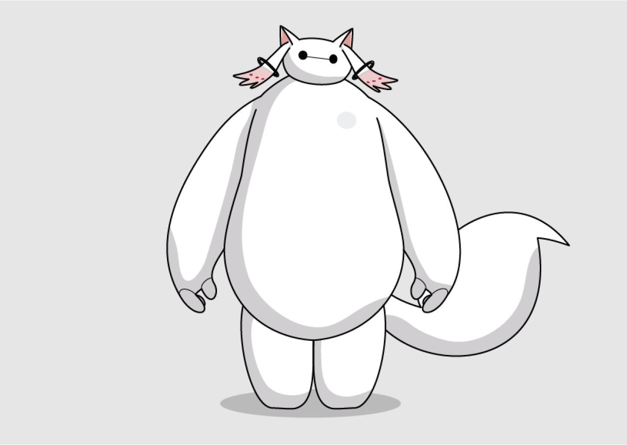 魔法少女小圆丘比版大白头像