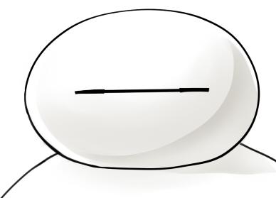 闭眼的大白表情