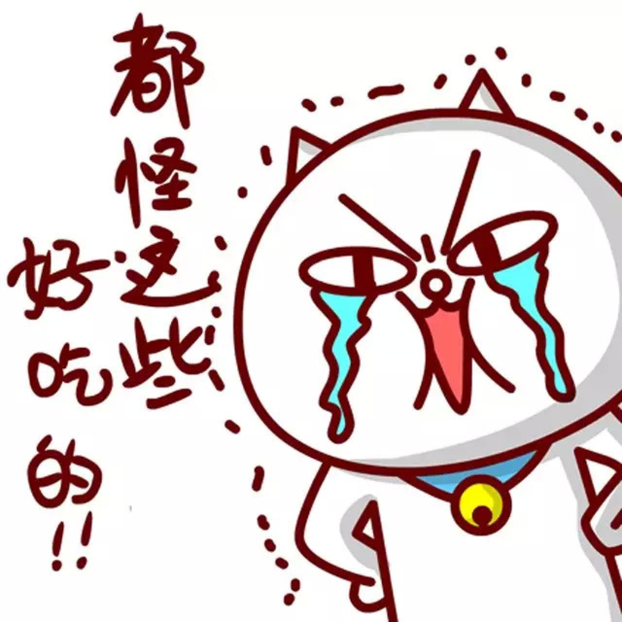 泪流满面的嗷大喵的表情：都怪这些好吃的！！