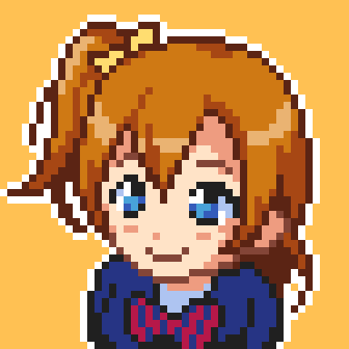 像素风格的LoveLive!高坂穗乃果头像