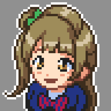像素风格的LoveLive!南小鸟头像