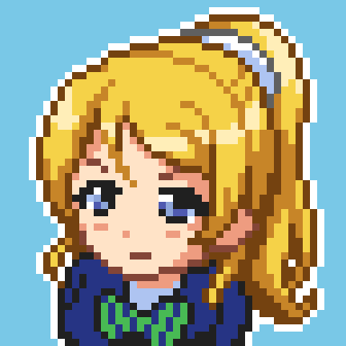 像素风格的LoveLive!绚濑绘里头像