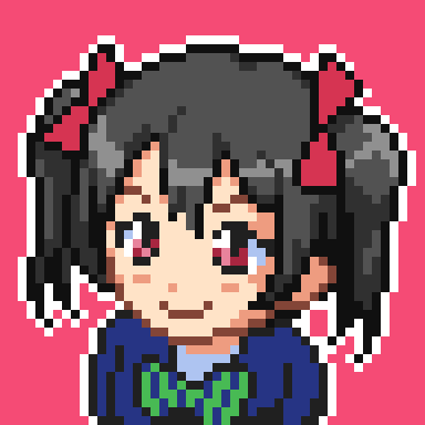 像素风格的LoveLive!矢泽妮可头像