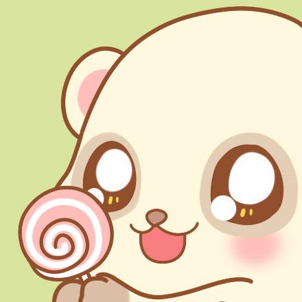 拿着棒棒糖的小浣熊头像