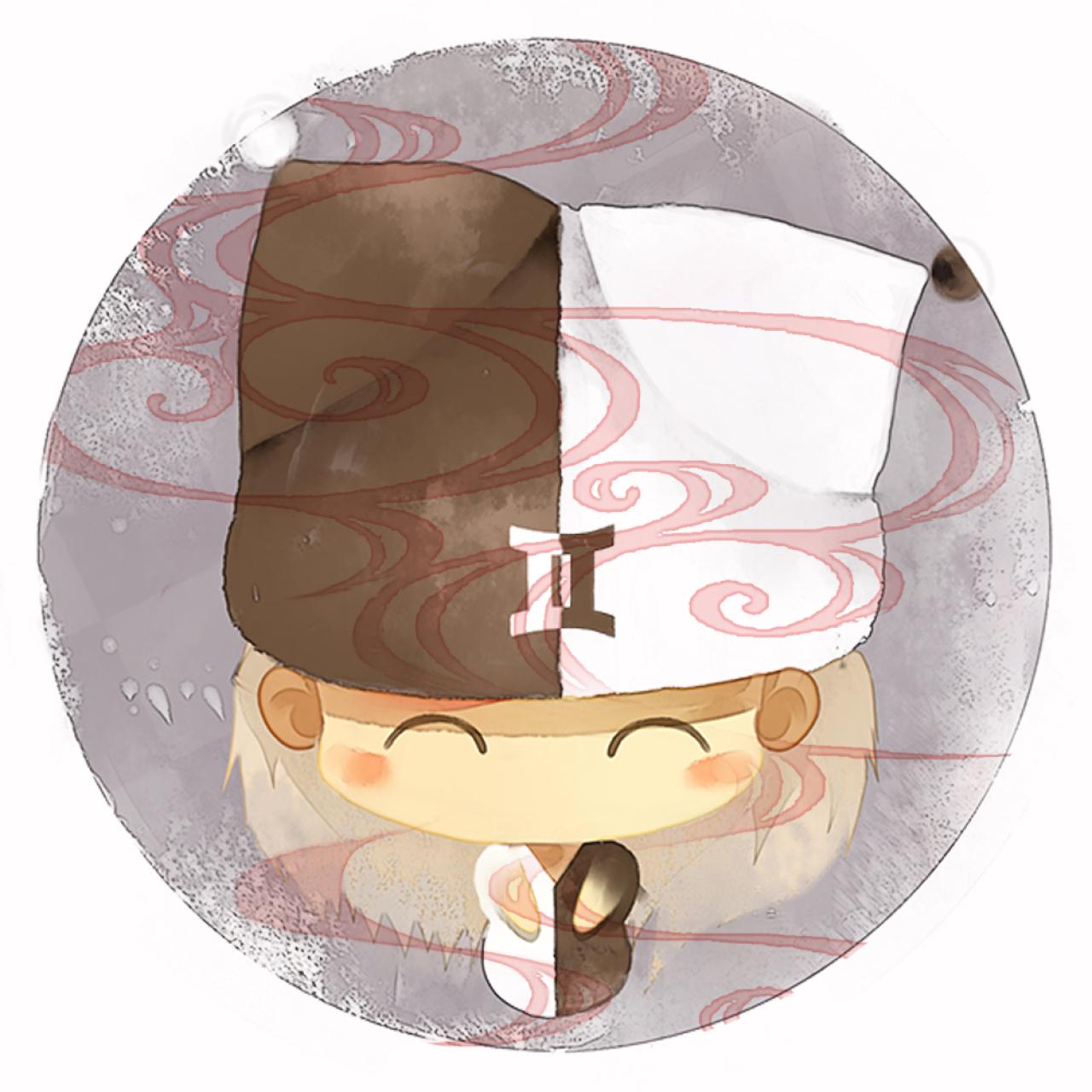 脸朝前方双子座女生圆头像