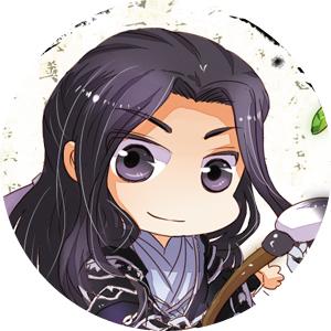 拿着毛笔的剑网三万花谷成男头像