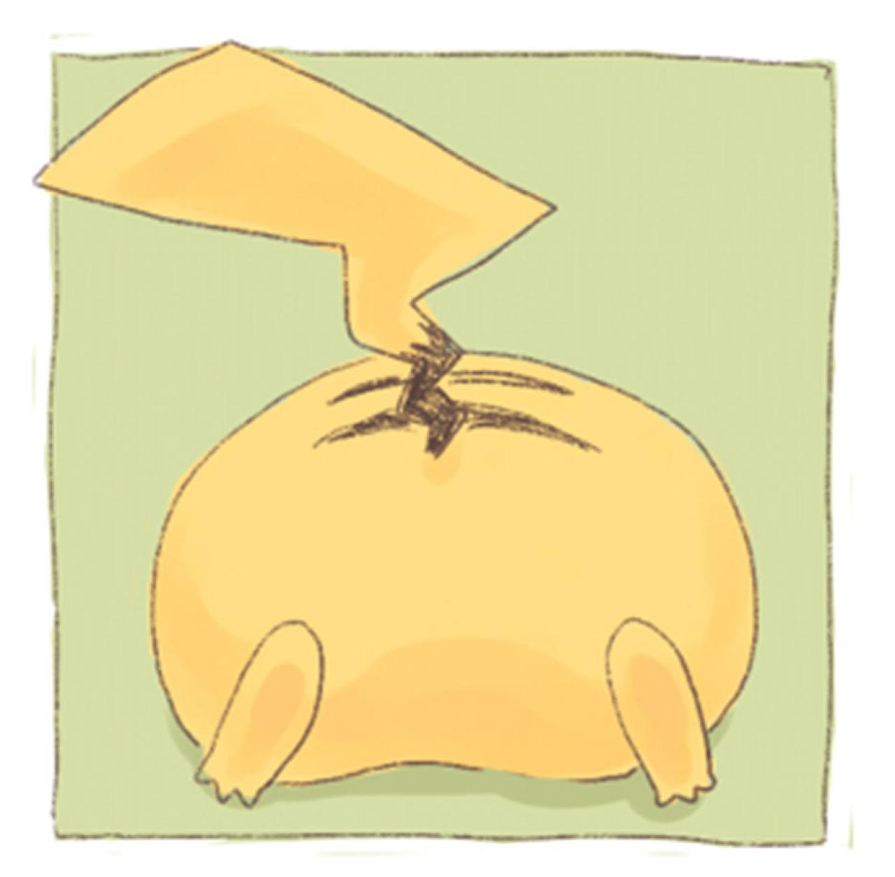 晒屁股的皮卡丘头像