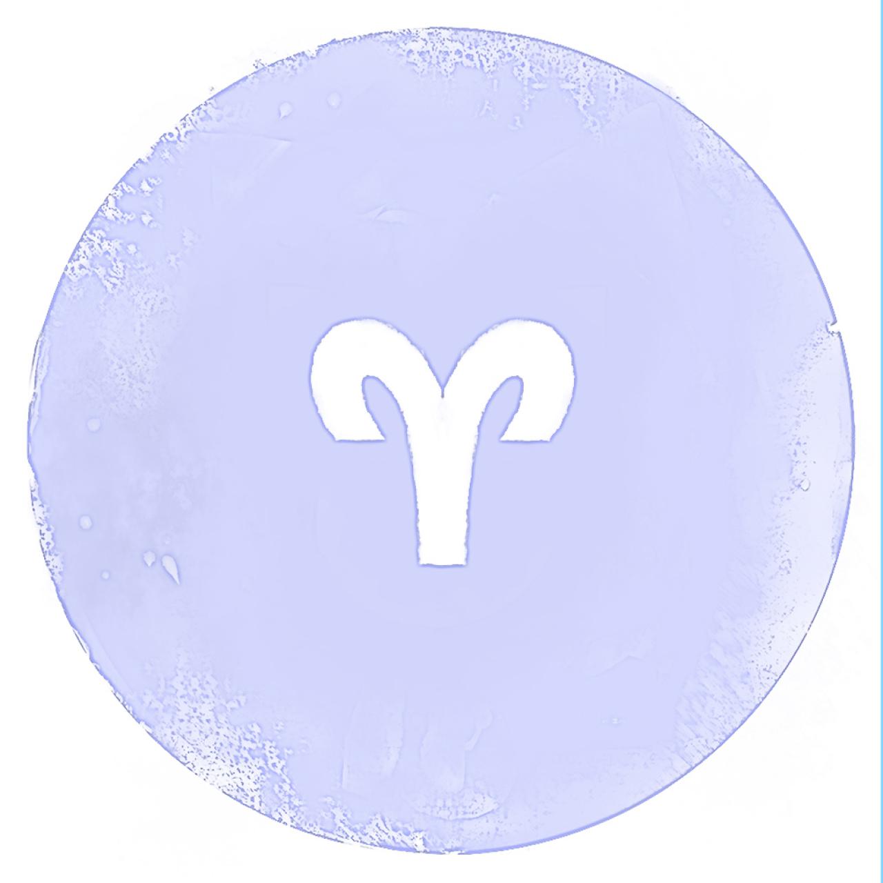 白羊座星座符号圆头像