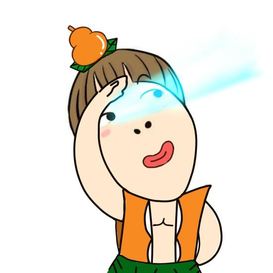 小明明扮葫芦兄弟二娃头像：千里眼