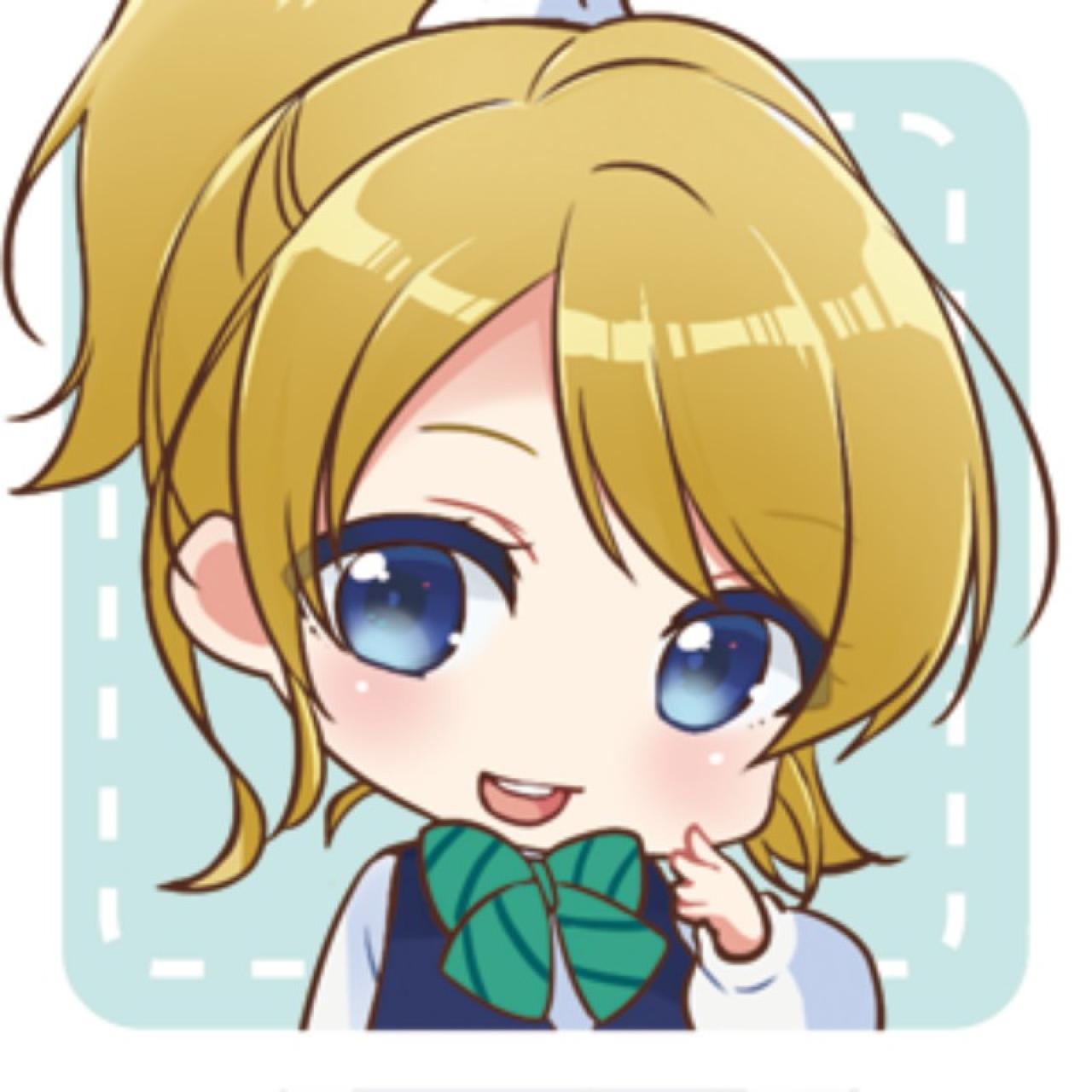 轻抚脸颊的LoveLive!绚濑绘里头像