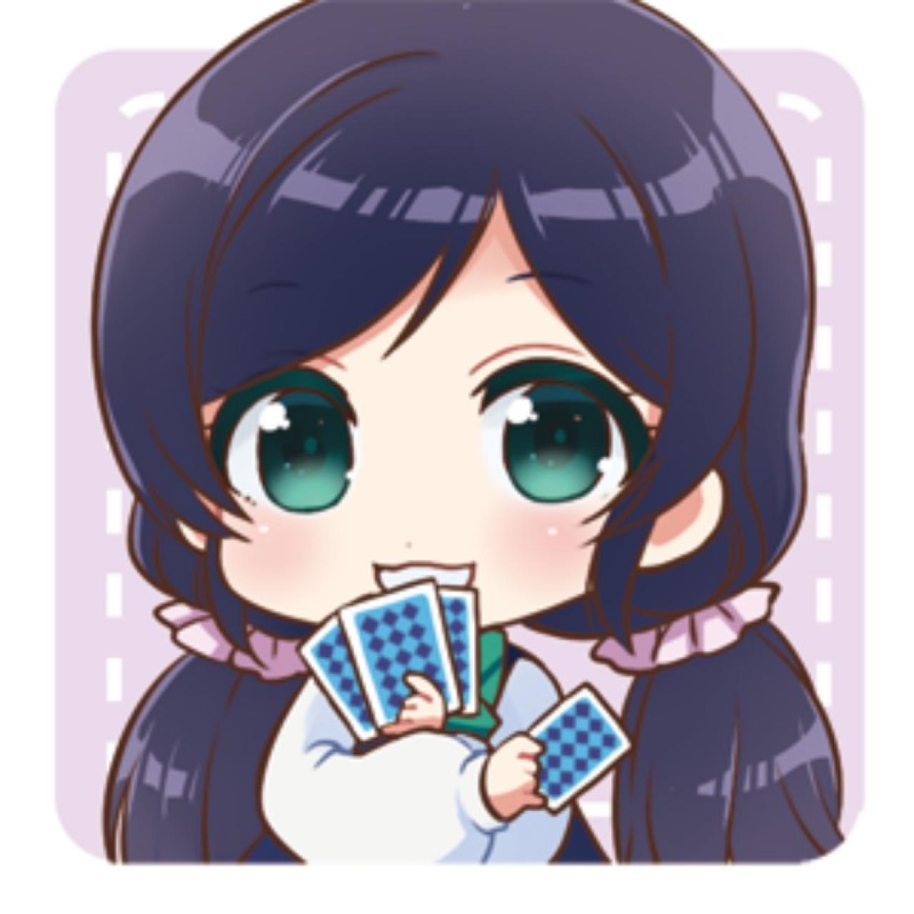 拿着纸牌的LoveLive!东条希头像