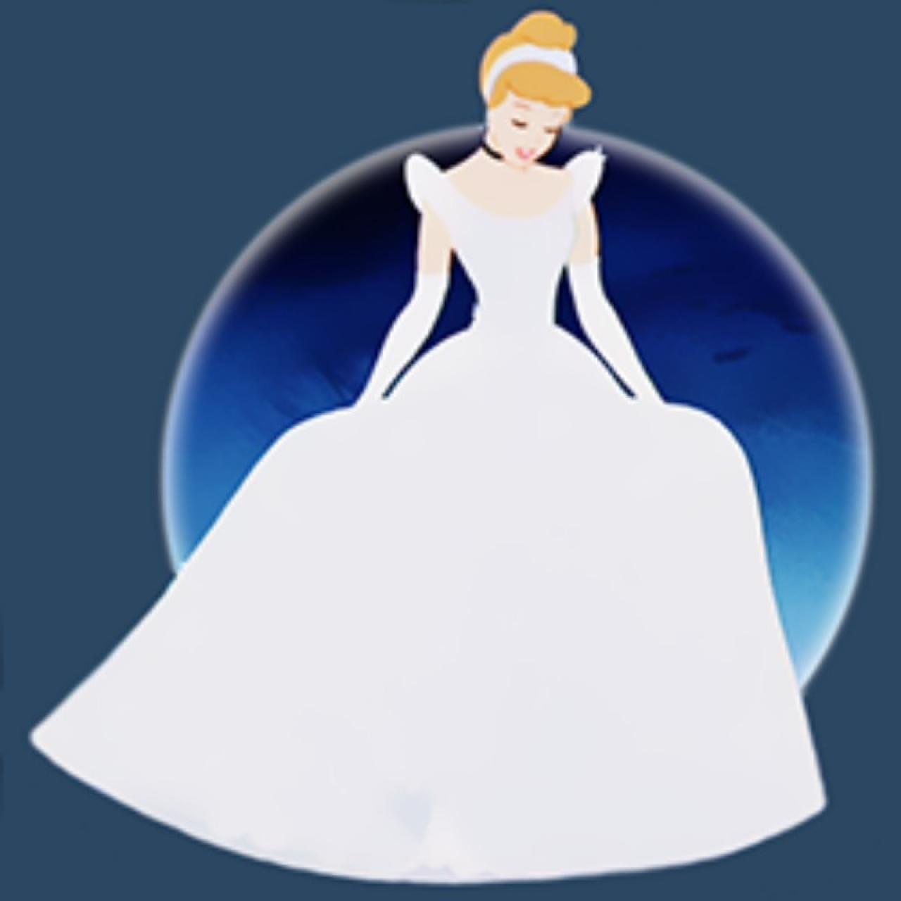 双手拎起裙摆的灰姑娘头像