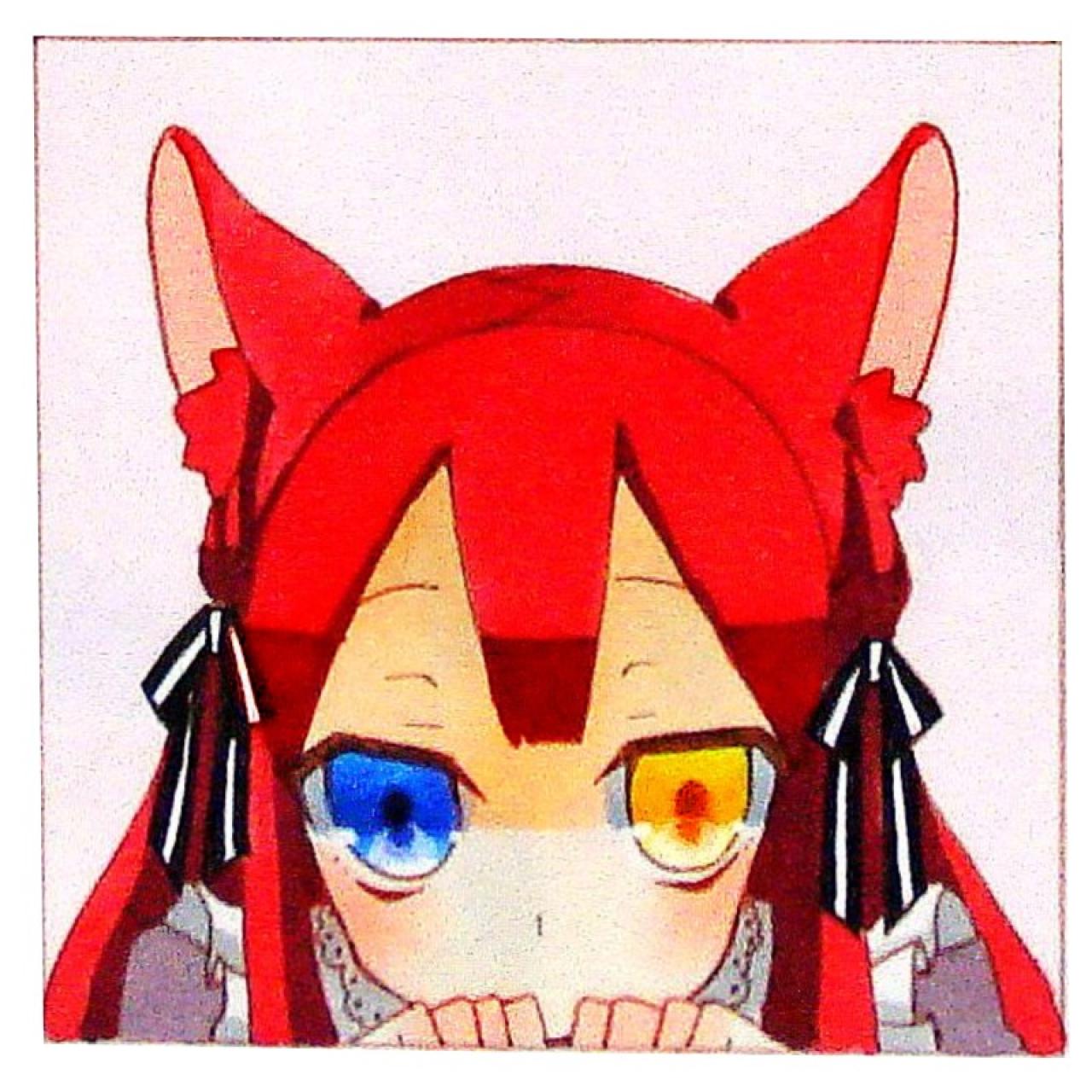 戴着狐狸耳朵发箍的手绘女孩头像