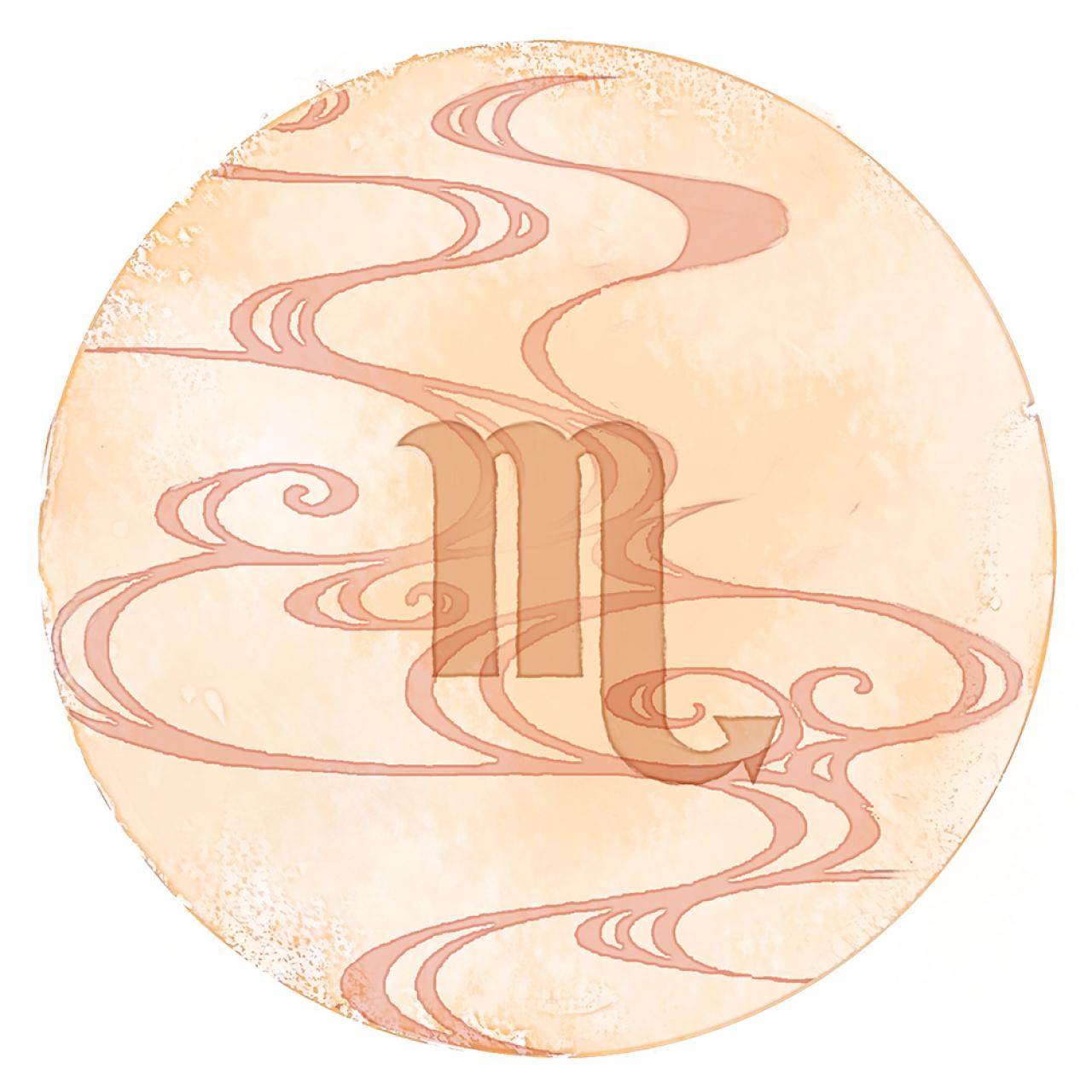 天蝎座星座符号圆头像